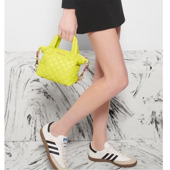 MZ Wallace Handbags - MZ Wallace Micro Sutton Tote Neon Yellow Quilted Mini Tote -Read-